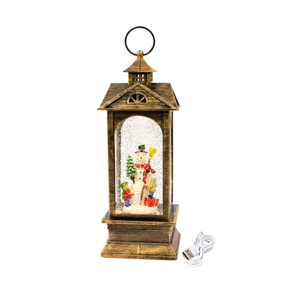 Adorno Luminoso Navidad Farol Vintage