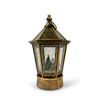 Adorno Luminoso Navidad Farol Hexagonal