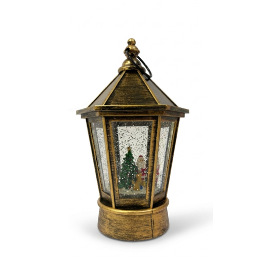 Adorno Luminoso Navidad Farol Hexagonal