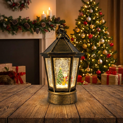 Adorno Luminoso Navidad Farol Hexagonal