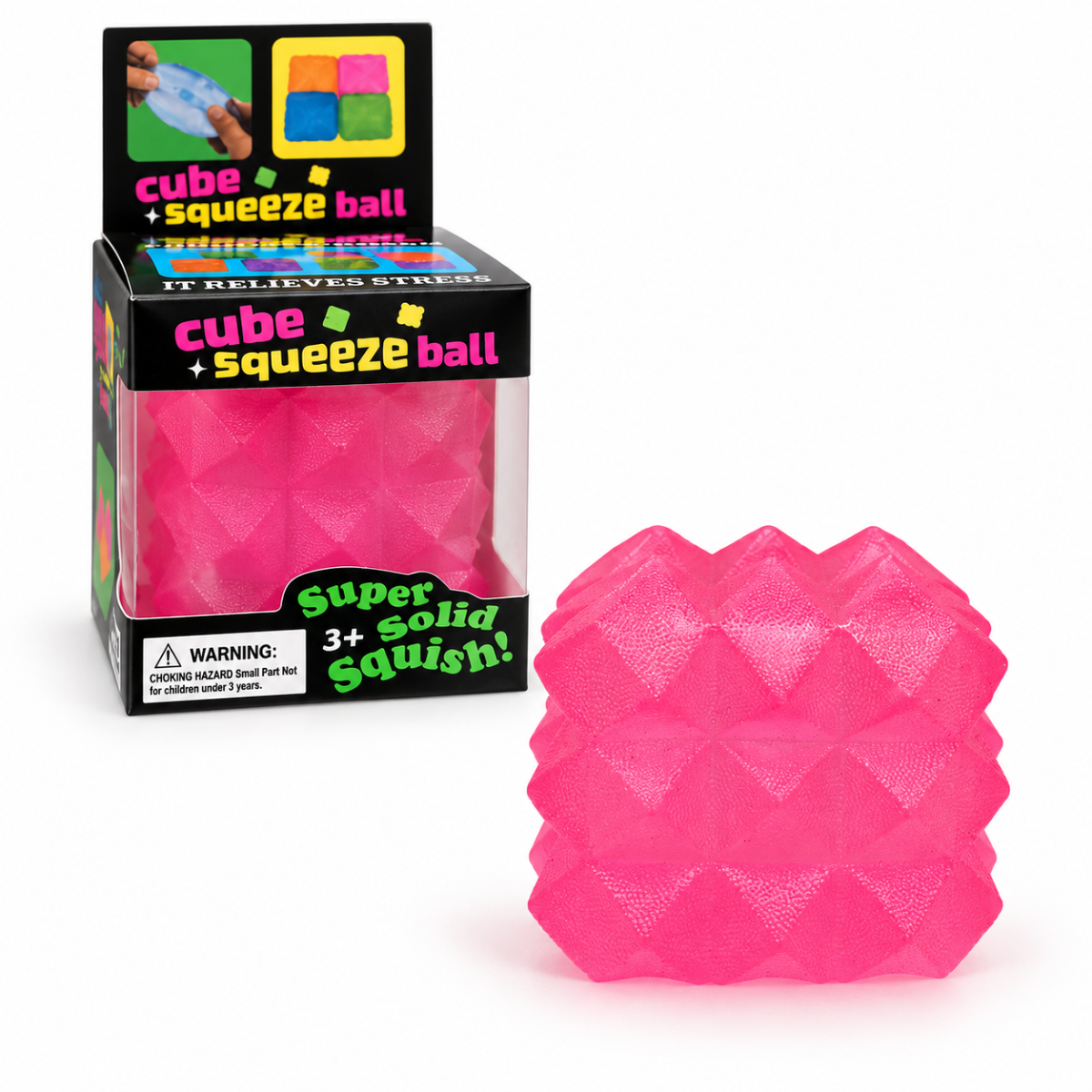 Juguete Antiestrés Squishy Cubo con Picos