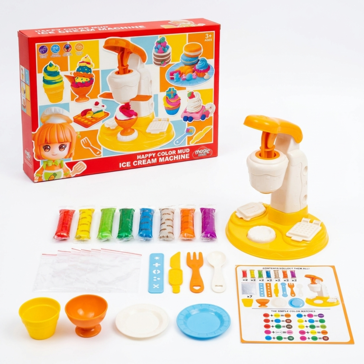 Maquina de Helados de Masa Moldeable Set