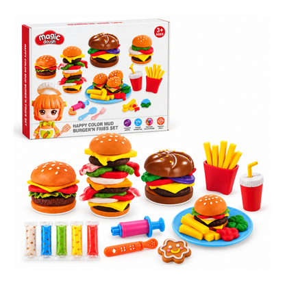 Set de Masa Moldeable Temática Hamburguesa
