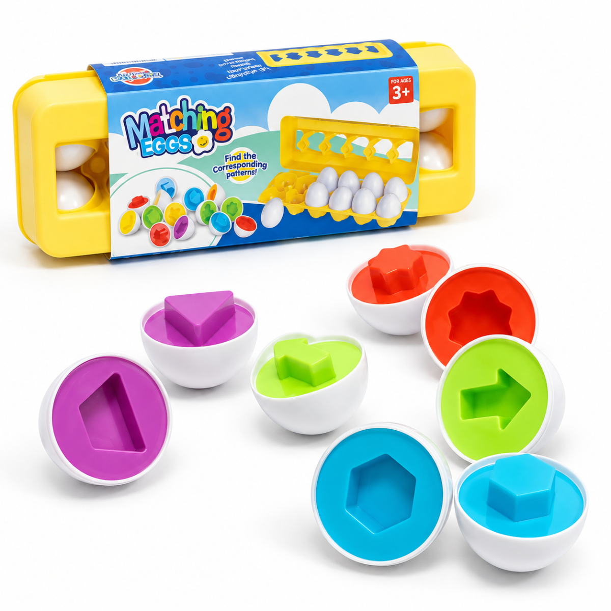 Huevos de Encastre Didáctico Tematica Formas Geometricas