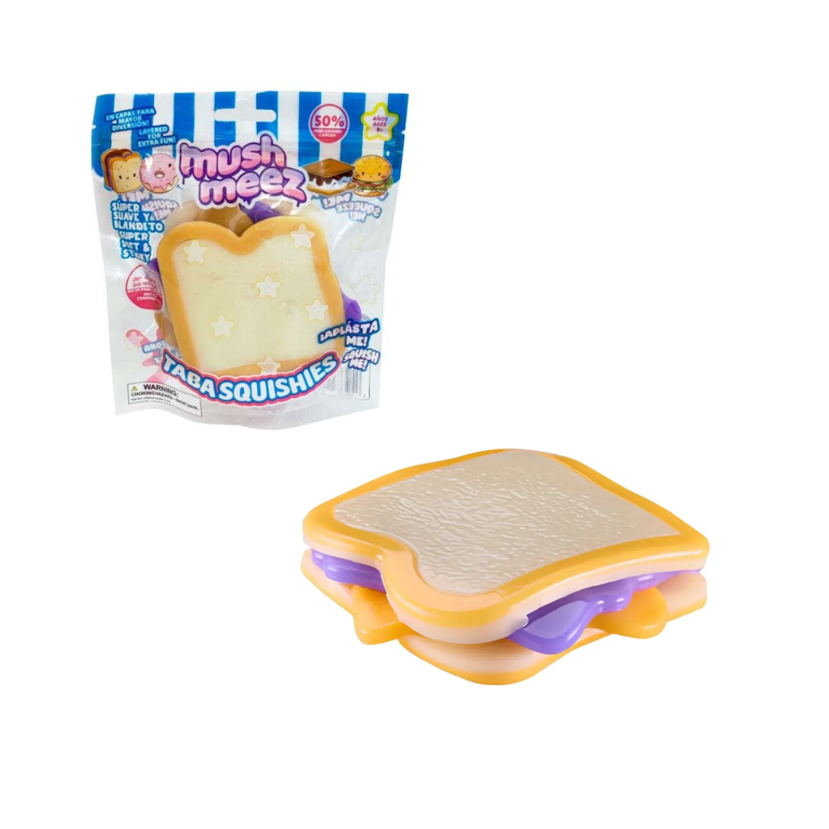 Mushmeez Taba – Squishies de Comidas en Capas Surtido