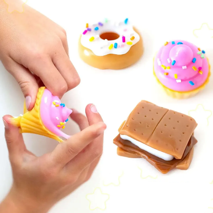 Mushmeez Taba – Pack x3 Squishies Comidas Mini