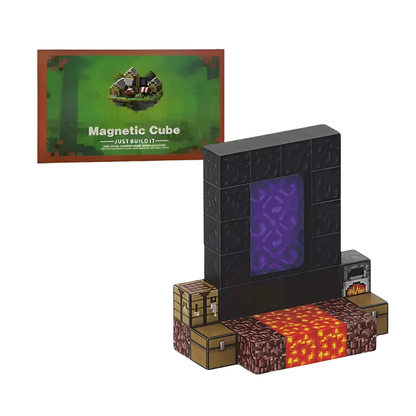 Cubos Magneticos Minecraft Portal al Nether 32 Piezas T043