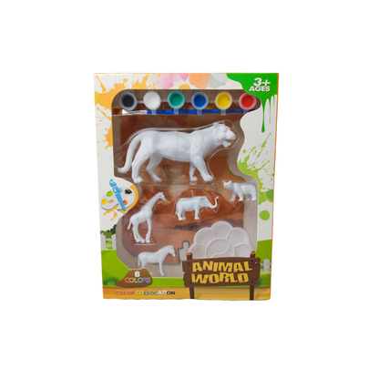 Set De Animales De La Selva Para Pintar
