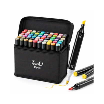 Marcadores Doble Punta x48 – Set Draypenes con Estuche