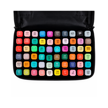 Marcadores Touch Doble Punta x60 Colores con Estuche