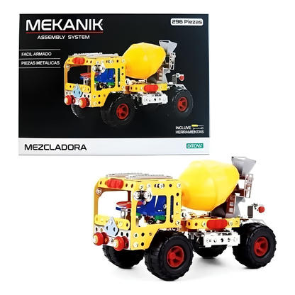 Mekanik Etiqueta Blanca Ditoys - Set de Construcción Metálico (6 Modelos)