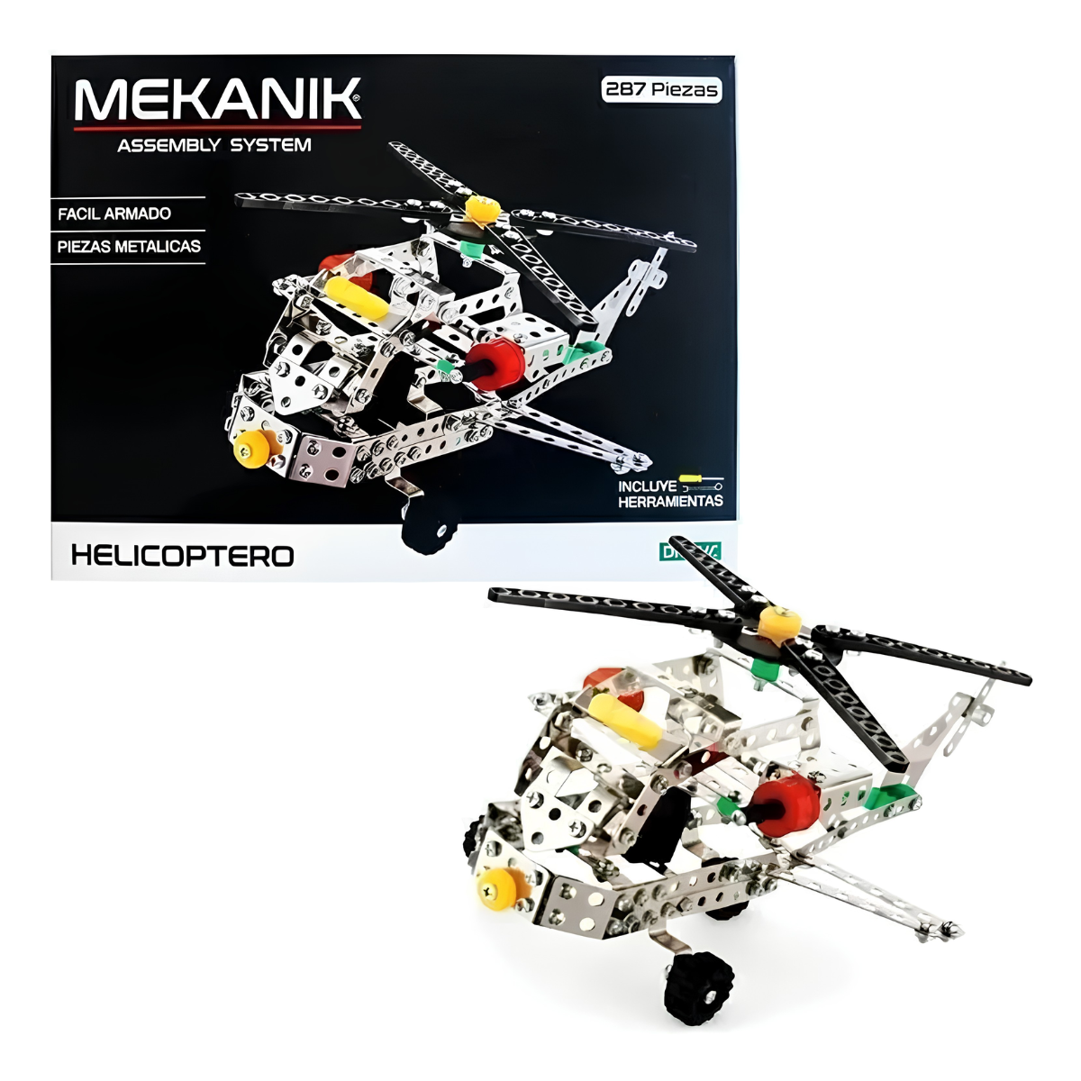 Mekanik Etiqueta Blanca Ditoys - Set de Construcción Metálico (6 Modelos)