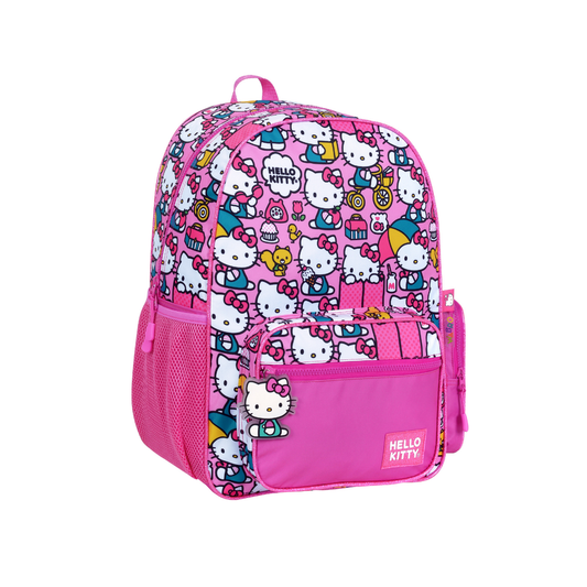 Mochila Hello Kitty Gatitos 17” Espalda – Primaria y Secundaria