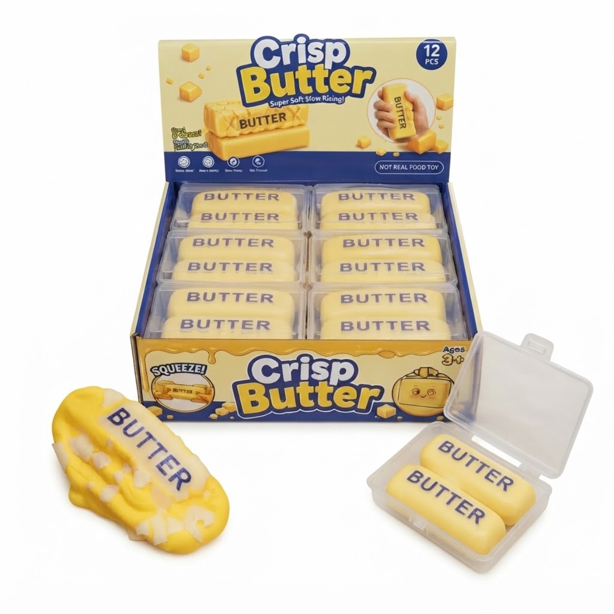 Squishy Manteca Antiestrés Crisp Butter Viral