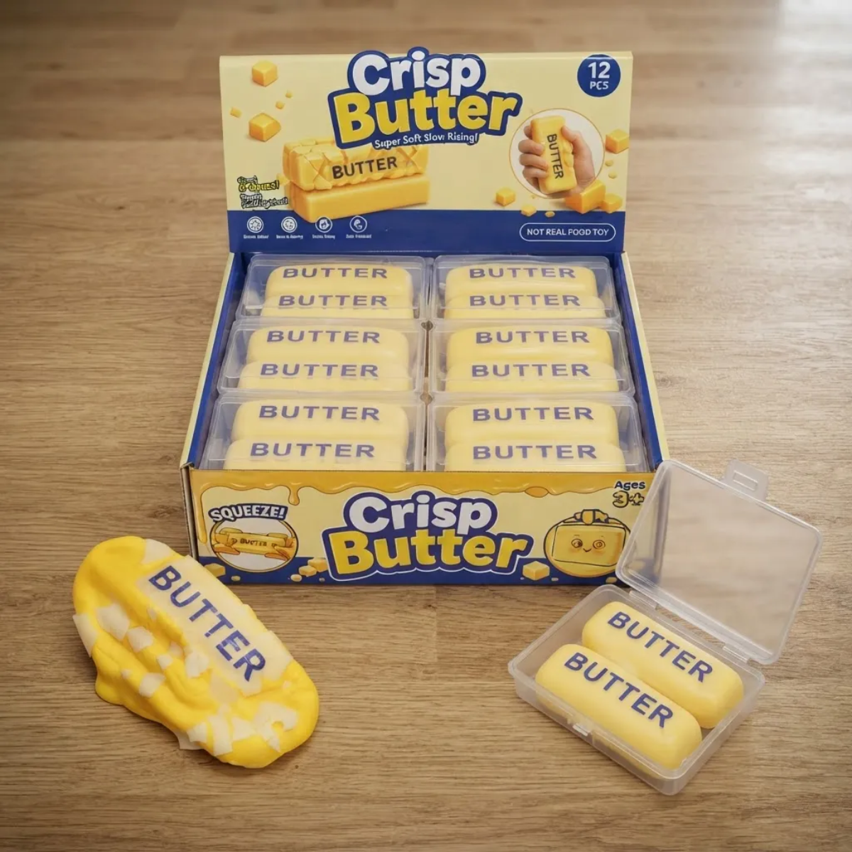 Squishy Manteca Antiestrés Crisp Butter Viral