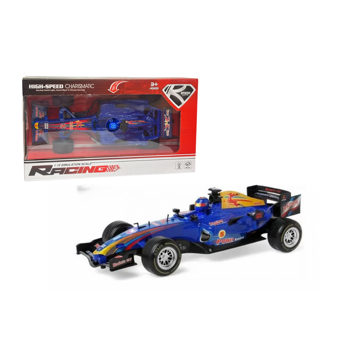 Auto de Carreras Estilo Fórmula 1:12