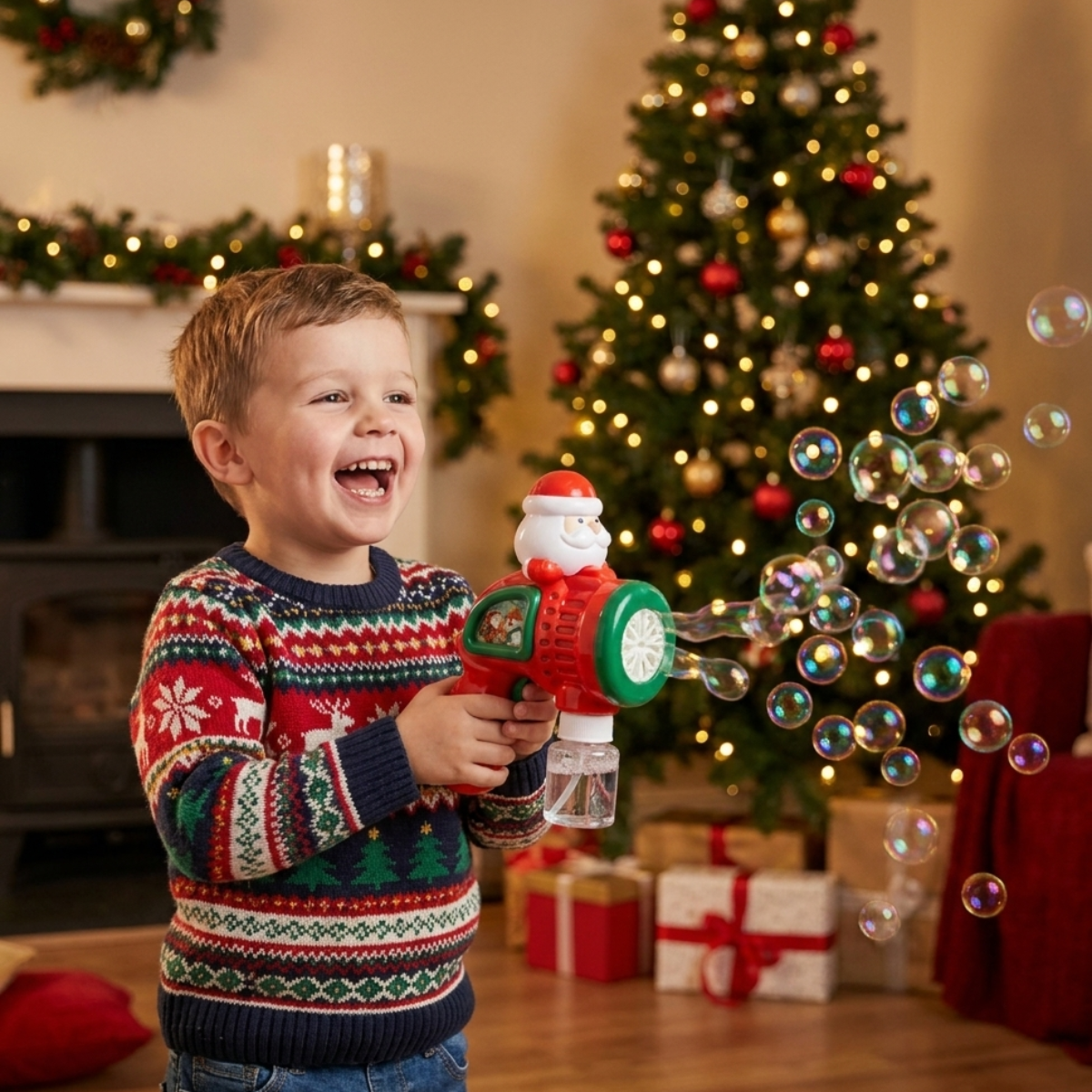 Burbujero Navideño Papá Noel