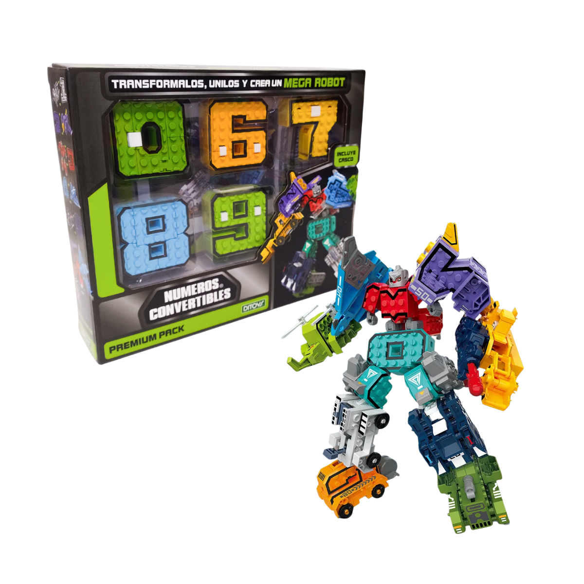 Juego De Construcción Números Convertibles Premium Ditoys