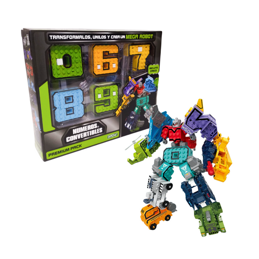 Juego De Construcción Números Convertibles Premium Ditoys