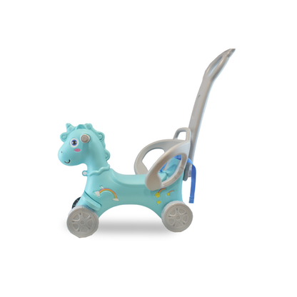 Unicornio Mecedor Pata Pata 3 en 1 Ok Baby con Barra de Arrastre