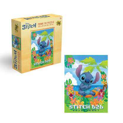 Rompecabezas Disney Stitch 100 piezas Lenticular