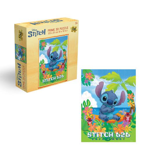 Rompecabezas Disney Stitch 100 piezas Lenticular