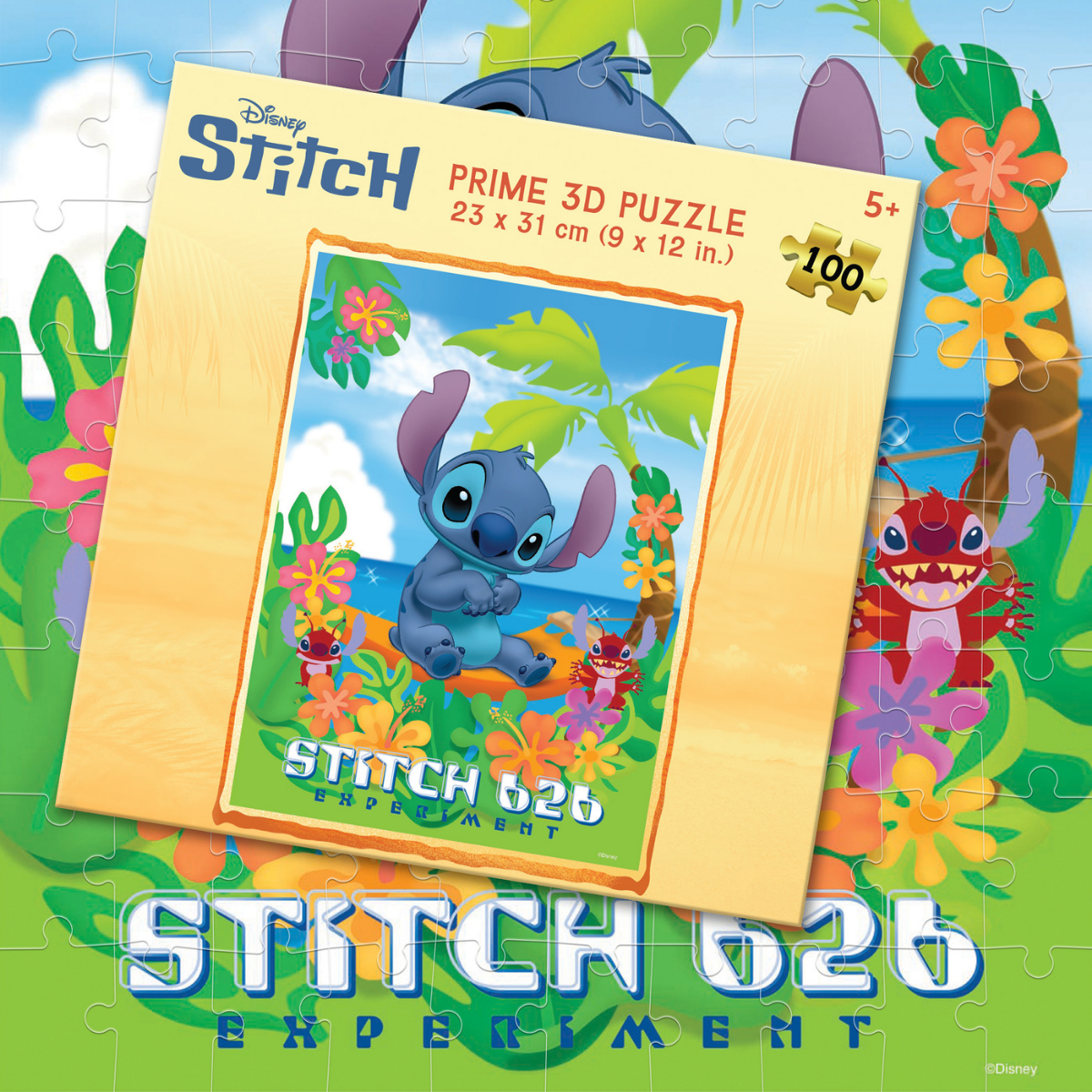 Rompecabezas Disney Stitch 100 piezas Lenticular