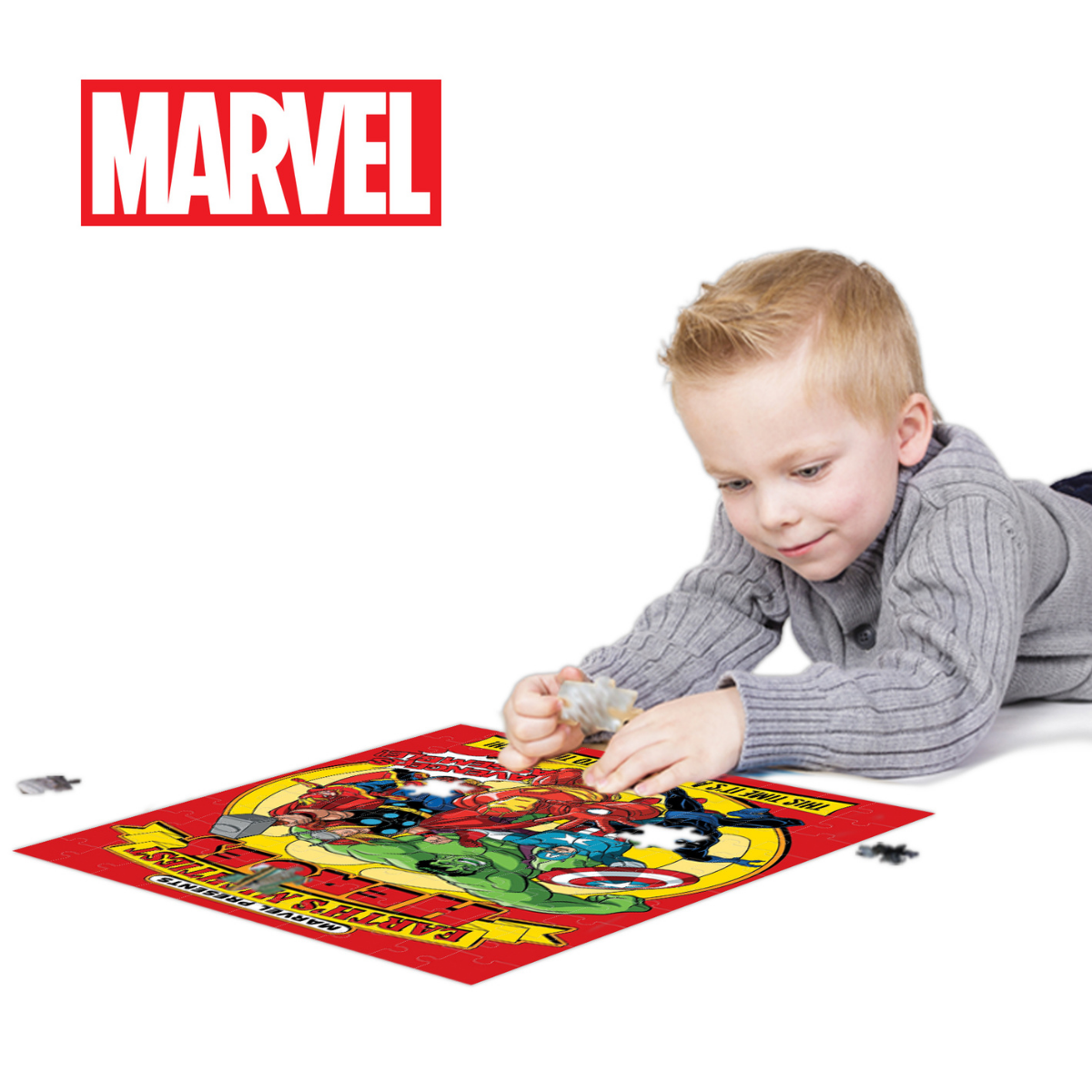 Rompecabezas Marvel Los Vengadores 100 piezas Lenticular