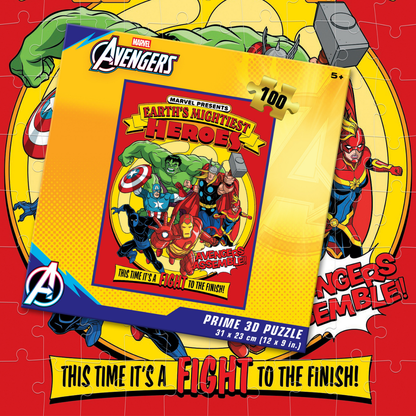 Rompecabezas Marvel Los Vengadores 100 piezas Lenticular