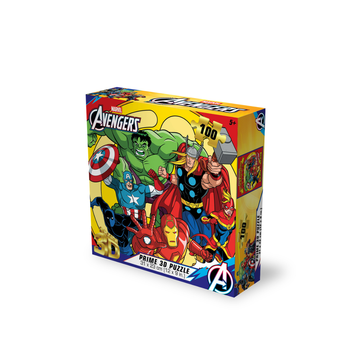 Rompecabezas Marvel Los Vengadores 100 piezas Lenticular