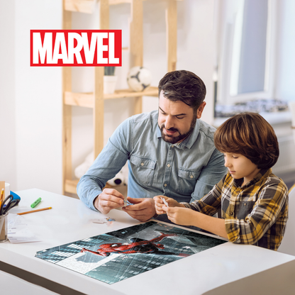 Rompecabezas Lenticular Marvel Spider-Man Bajo la Lluvia