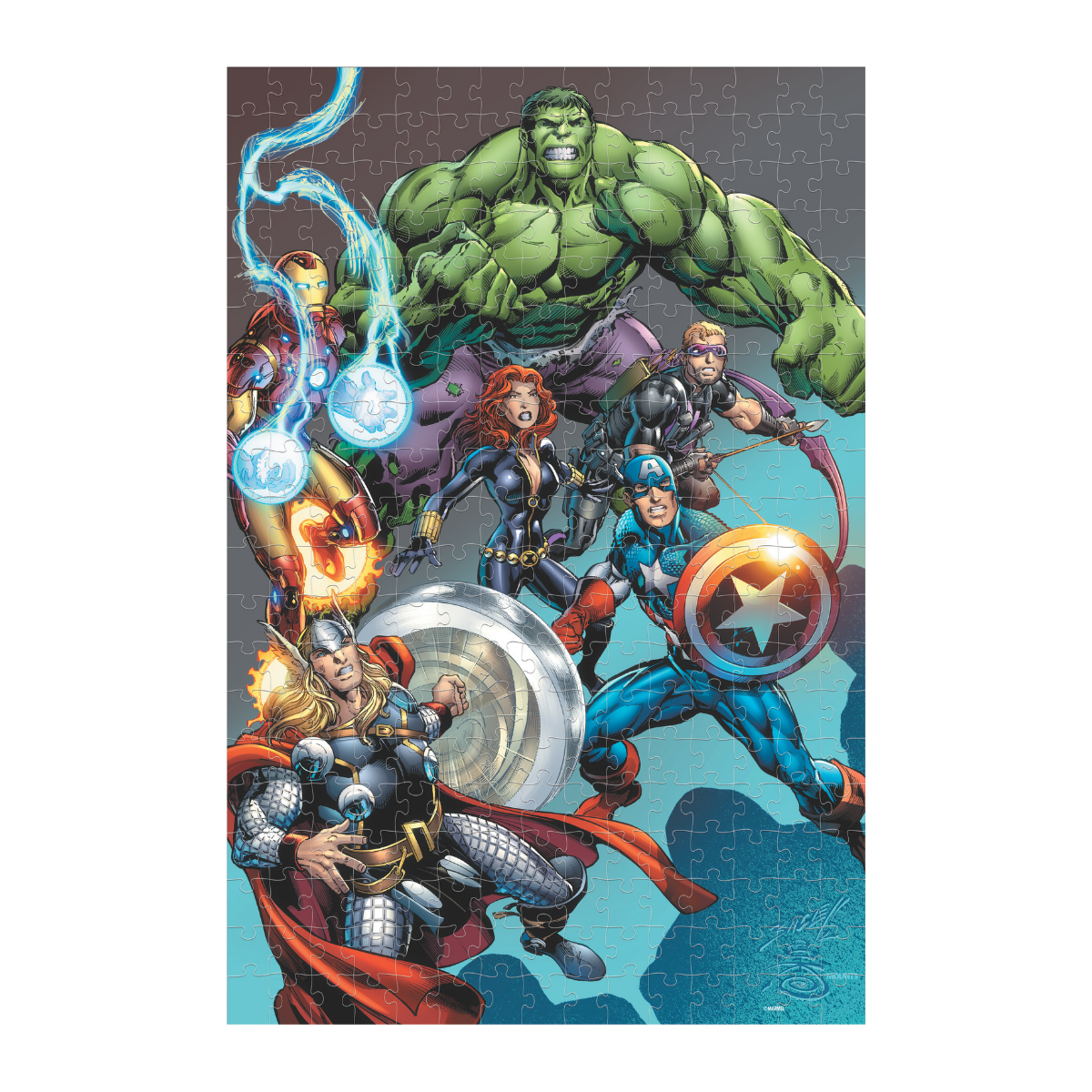 Rompecabezas Marvel Los Vengadores 200 piezas Lenticular