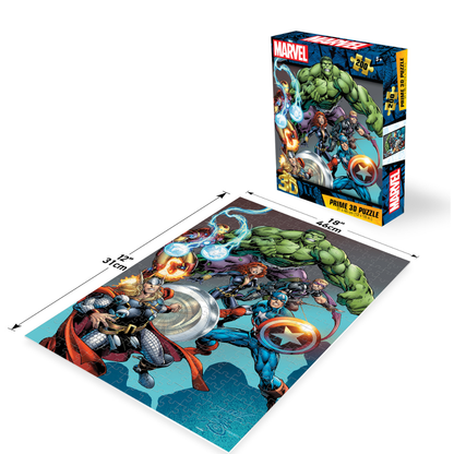 Rompecabezas Marvel Los Vengadores 200 piezas Lenticular