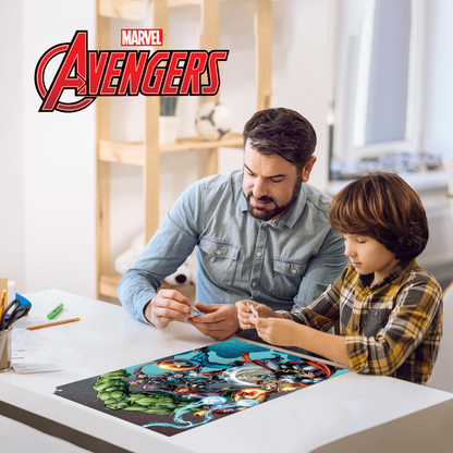 Rompecabezas Marvel Los Vengadores 200 piezas Lenticular