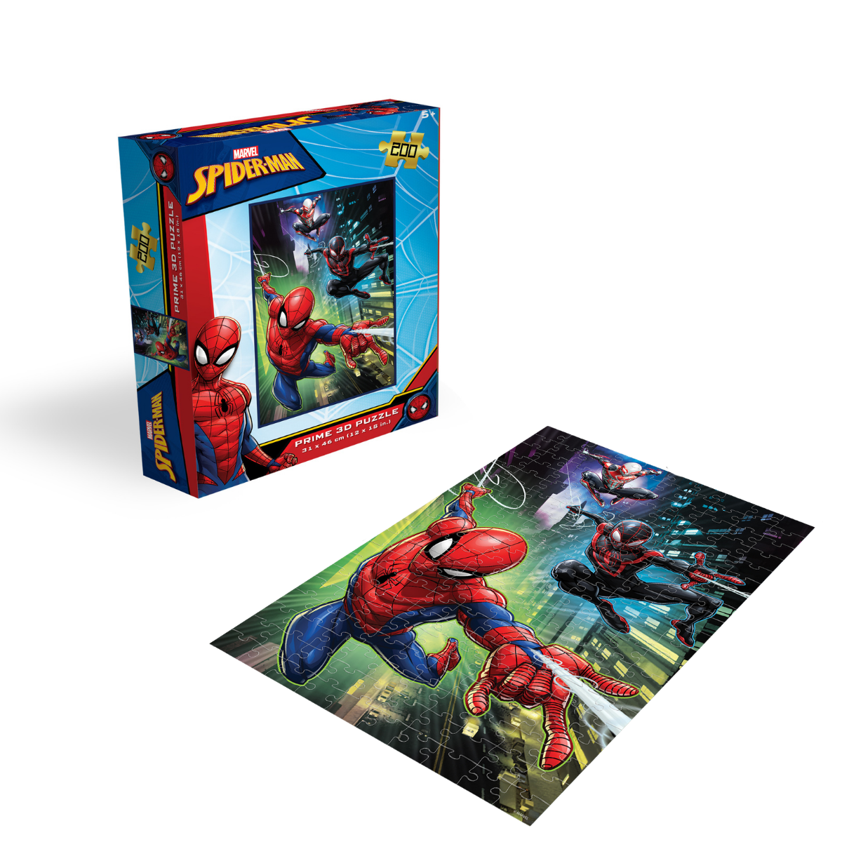 Rompecabezas Lenticular Marvel Spiderman y Amigos