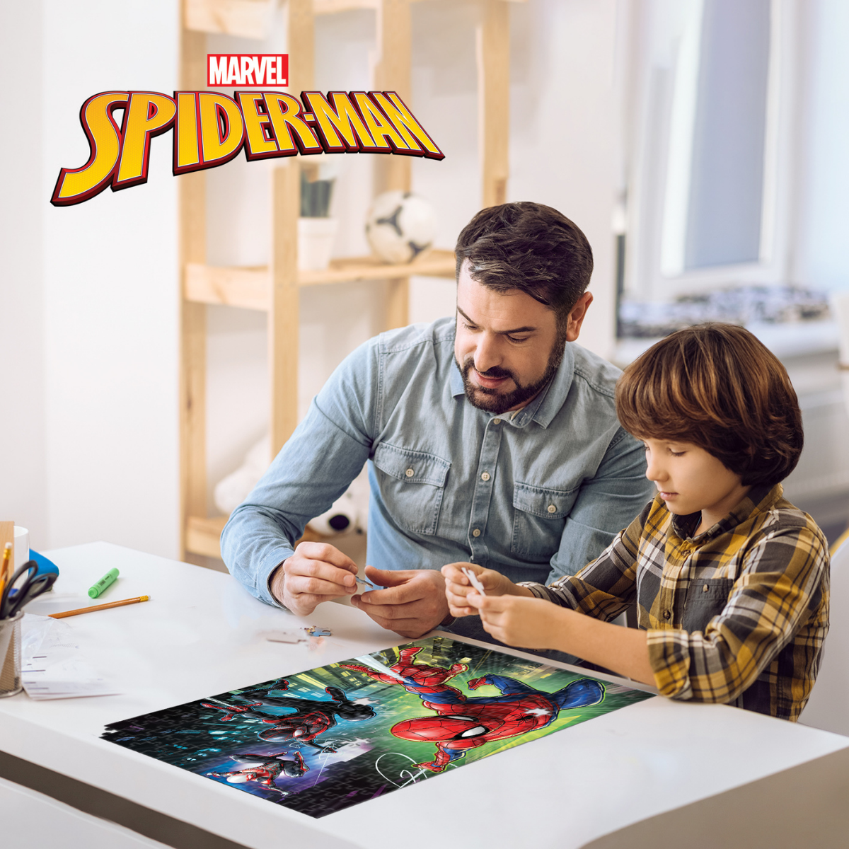 Rompecabezas Lenticular Marvel Spiderman y Amigos