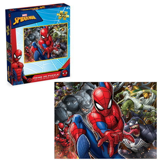 Rompecabezas Lenticular 3D Marvel Spiderman 500 Piezas
