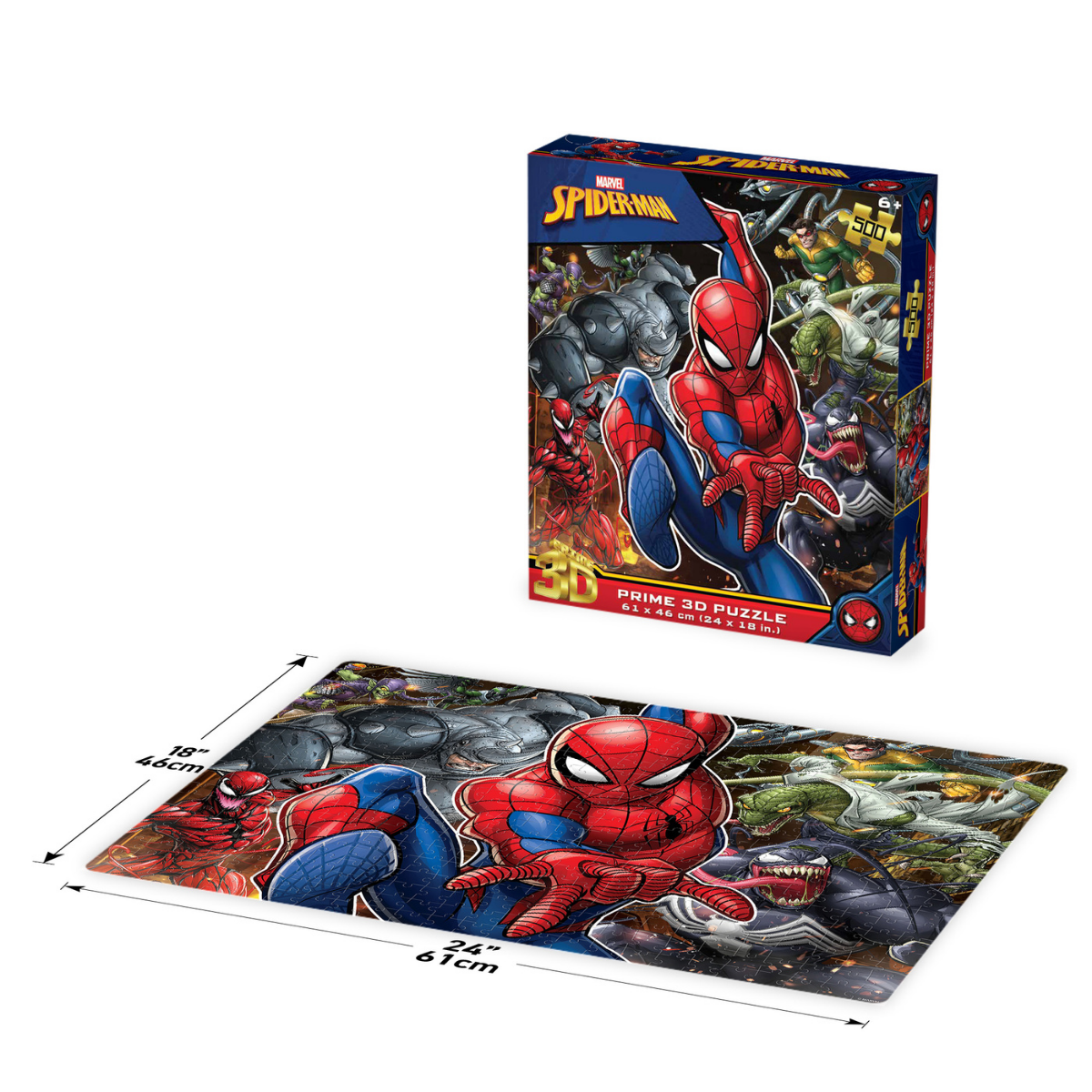Rompecabezas Lenticular 3D Marvel Spiderman 500 Piezas