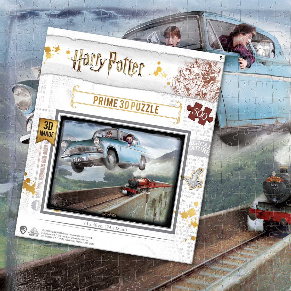Rompecabezas Harry Potter Tren 500 piezas Lenticular