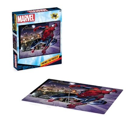 Rompecabezas Marvel Spiderman en la Ciudad 500 piezas Lenticular