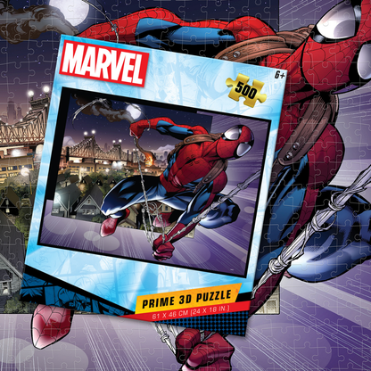 Rompecabezas Marvel Spiderman en la Ciudad 500 piezas Lenticular