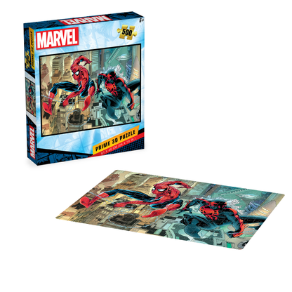 Rompecabezas Marvel Spiderman Presente y Futuro 500 piezas Lenticular