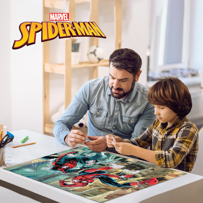 Rompecabezas Marvel Spiderman Presente y Futuro 500 piezas Lenticular