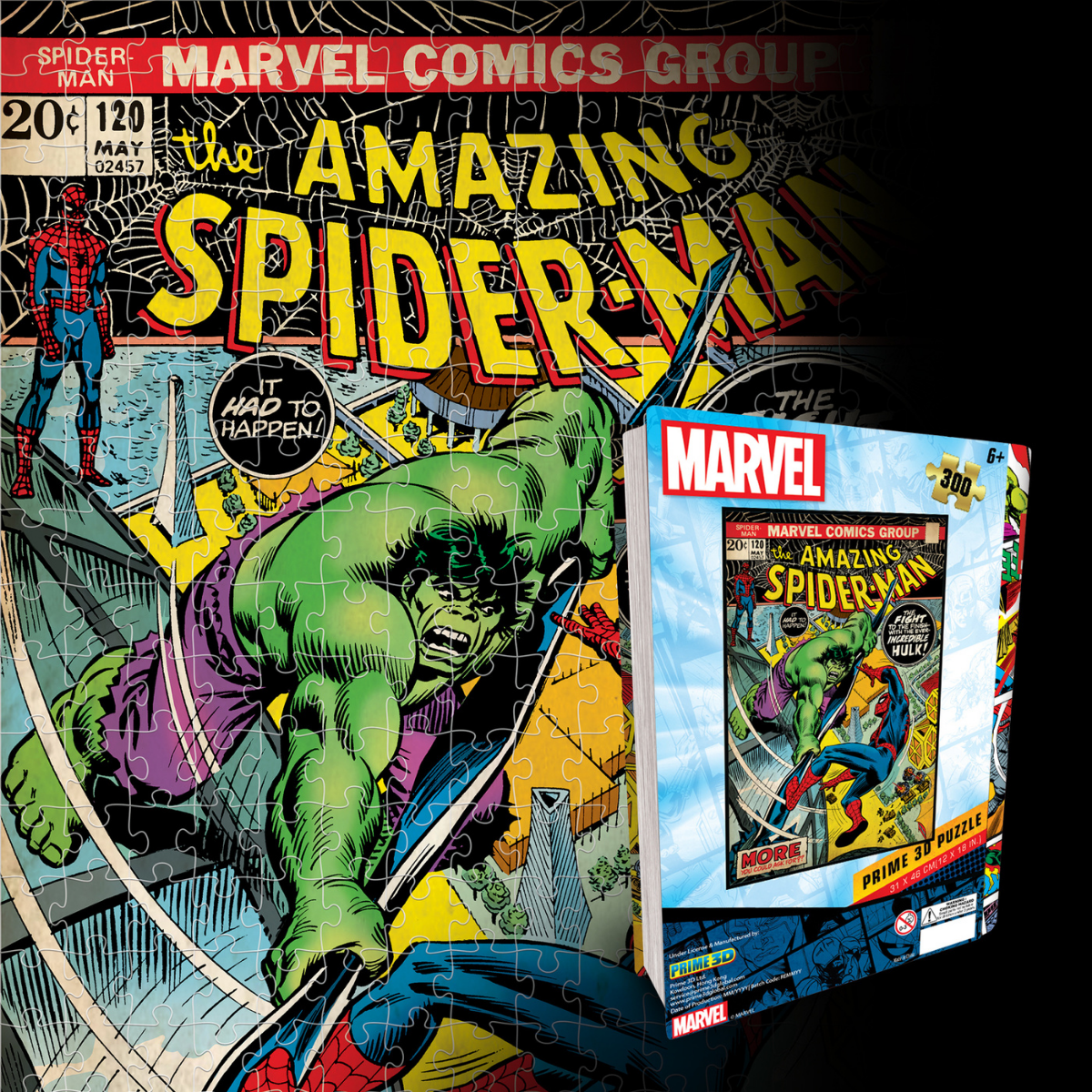 Rompecabezas Marvel Spiderman vs. Hulk 300 piezas