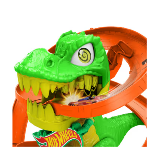 Pista Hot Wheels City Set de batalla T-Rex