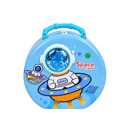 Alcancía Metálica Infantil Diseño Espacio