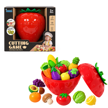 Juego de Frutas y Verduras Estuche Frutilla Fresh Market