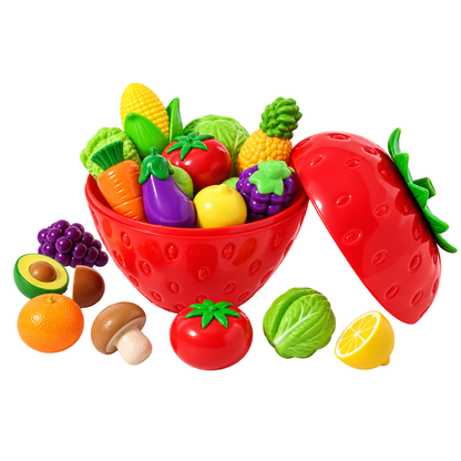 Juego de Frutas y Verduras Estuche Frutilla Fresh Market
