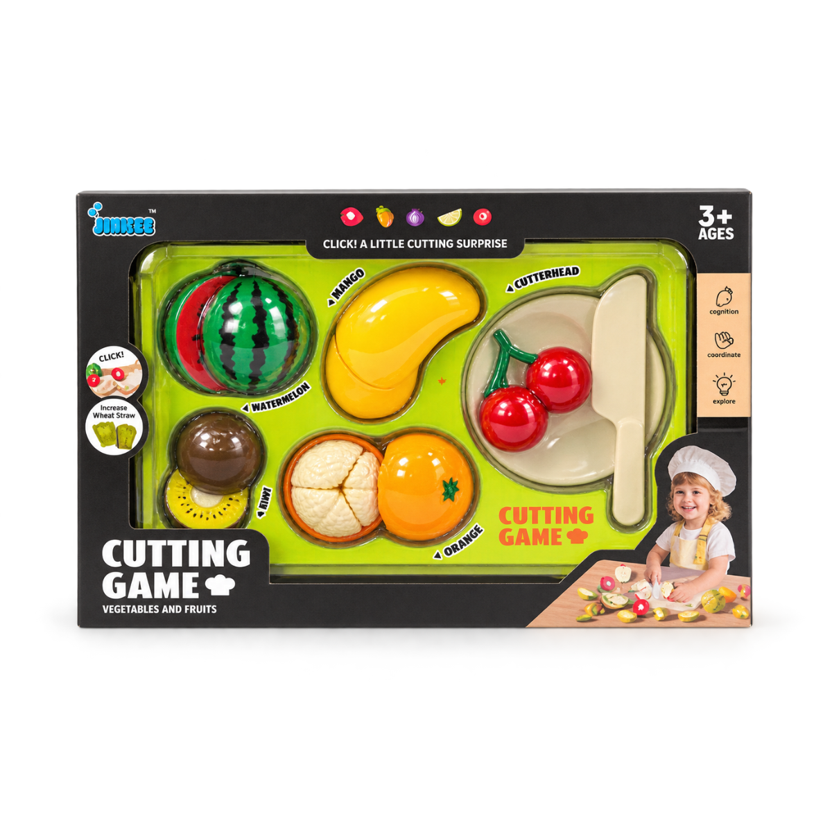 Juego de Frutas Didácticas Fresh Market 7 Pzs