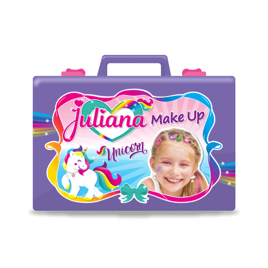 Valija Juliana Make Up Unicorn Grande Lila